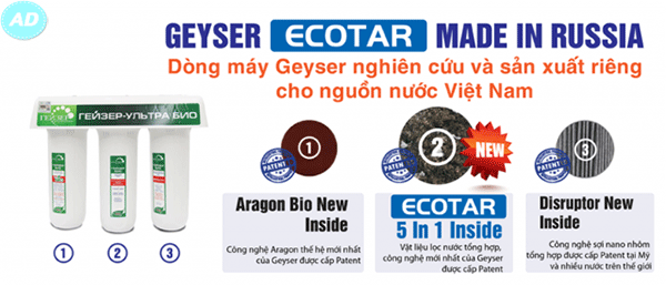 Máy lọc nước Nano Geyser chính hãng nhập khẩu từ Liên bang Nga