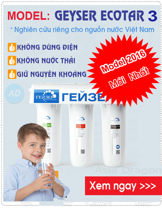 May loc nuoc Nano Geyser Ecotar 3 Sản phẩm đỉnh cao