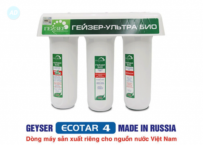 Máy lọc nước Nano Geyser Ecotar nhỏ gọn lọc đa năng