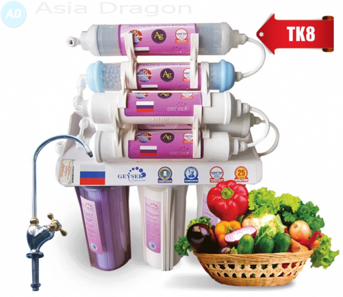 Máy lọc nước Nano Geyser TK8 8 cấp lọc