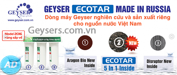 Máy lọc nước Nano Geyser cho thị trường Việt