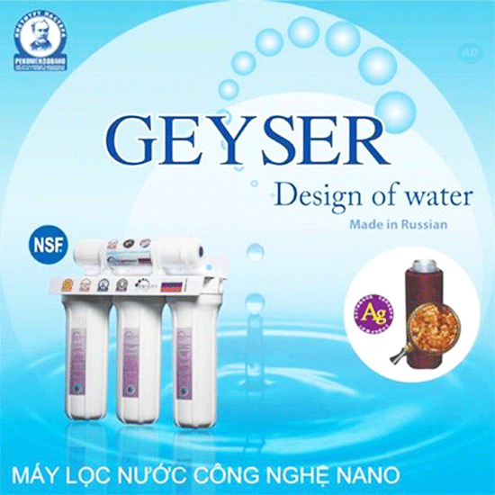 Máy lọc nước Nano Geyser giải pháp hiệu quả cho nguồn nước bị ô nhiễm