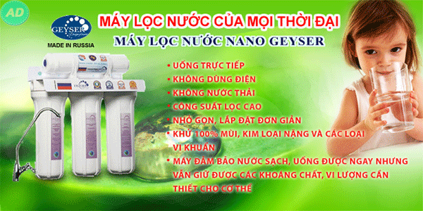 Máy lọc nước Nano Geyser Made in Russia