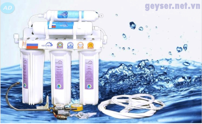 Sử dụng máy lọc Geyser lọc sạch các thành phần ô nhiễm