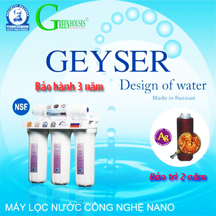 Máy lọc Nano Geyser không xả thải tiết kiệm nước đáng kể