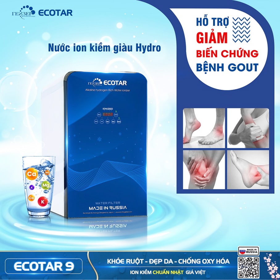 Geyser Ecotar 9 còn góp phần giảm cơn đau viêm khớp